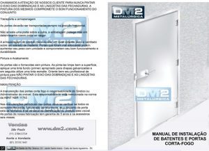 Manual de instalação da porta Corta-Fogo DM2